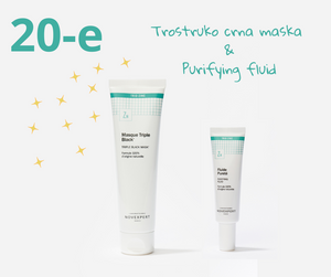 Beauty paket za 20-e:  Purifying Fluid i Trostruko crna maska