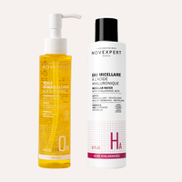 Double Cleansing s Omega uljem za čišćenje & Micelarnom vodom s hijaluronskom kiselinom + GRATIS BLAZINICE